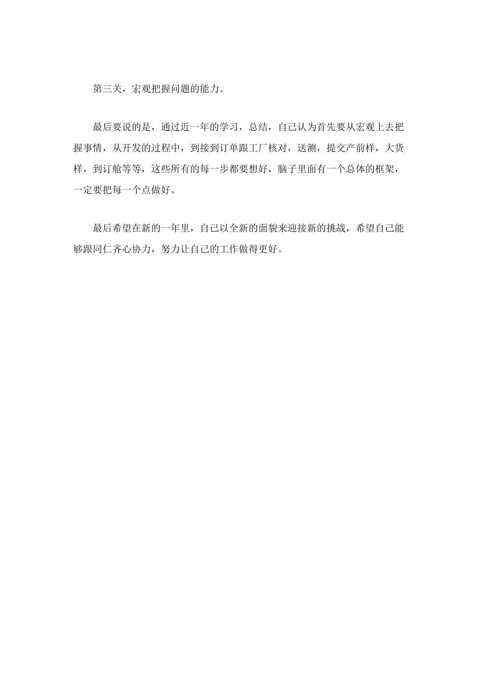 有关服装工作总结模板范文_第3页