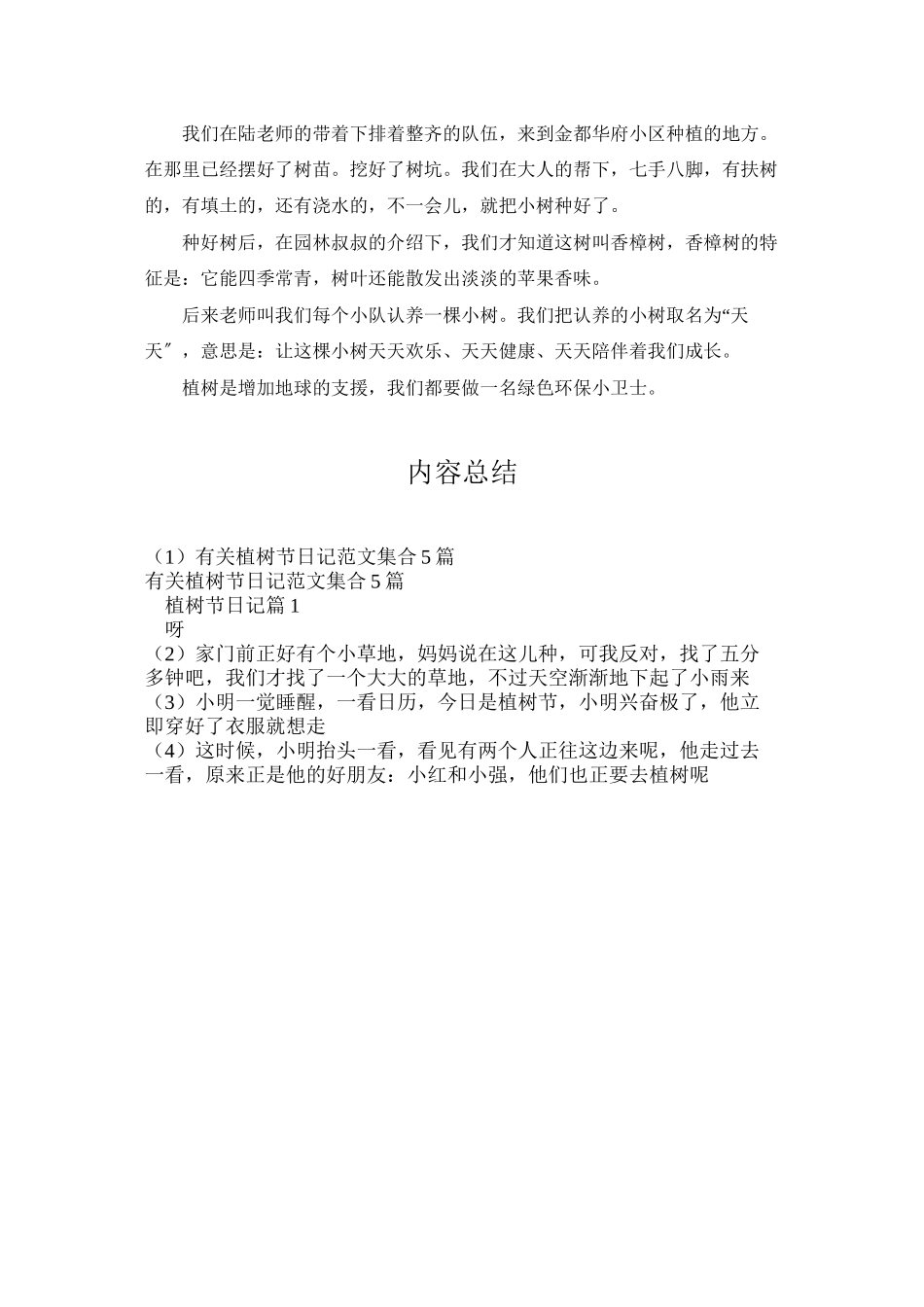 有关植树节日记范文集合5篇_第3页