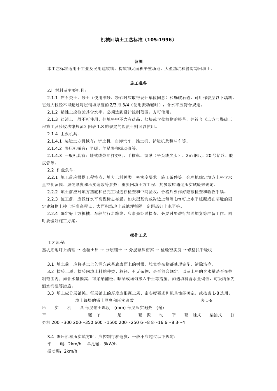 机械回填土工艺标准（-）_第1页