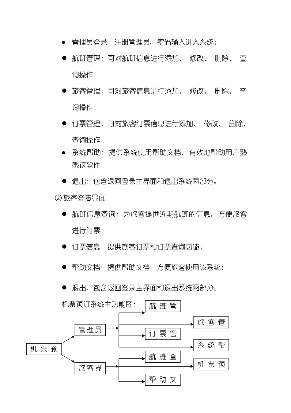 机票预订系统数据库课程设计设计报告样本_第2页