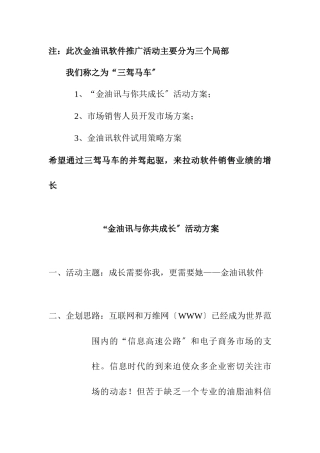 某公司软件销售管理方案