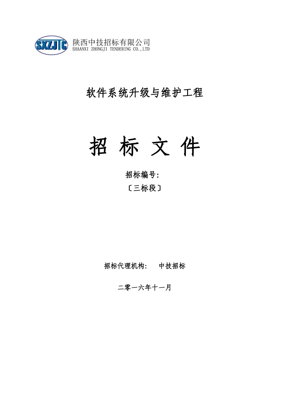 某公司软件系统升级与维护项目招标文件_第1页