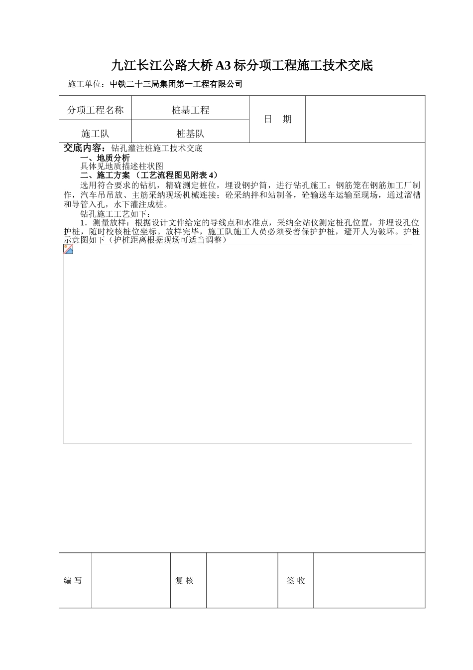 某公路大桥分项工程施工技术交底_第1页
