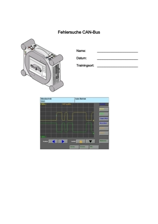 某汽车CAN–数据总线网络的故障检测