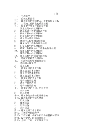 某社区二期工程监理实施细则