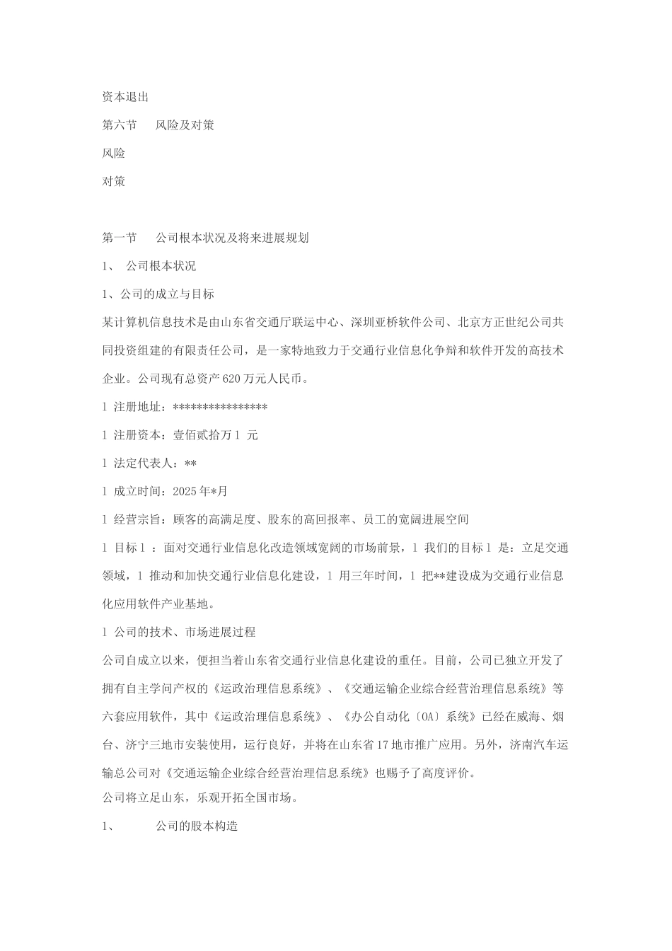 某计算机信息技术有限公司商务计划书_第2页