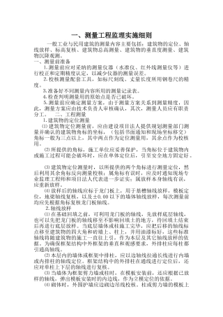 某道路各分项工程监理细则