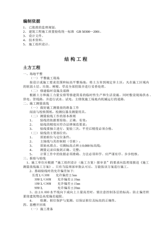 某道路结构工程监理规划