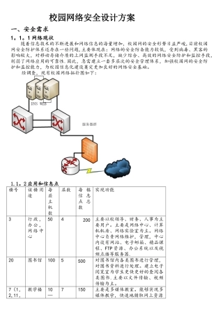 校园网络安全设计方案