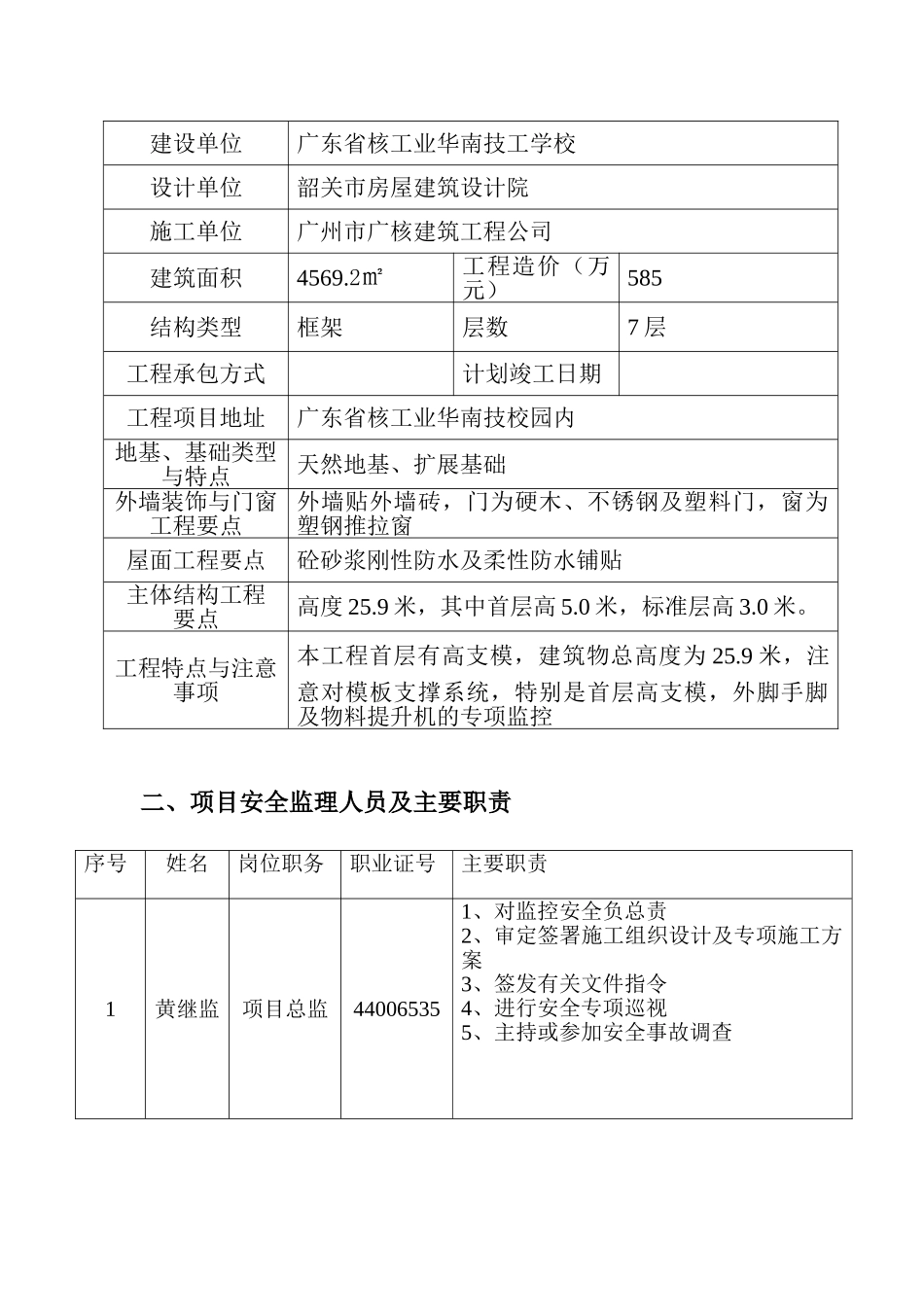 核工业华南技工教学综合楼监理细则_第2页