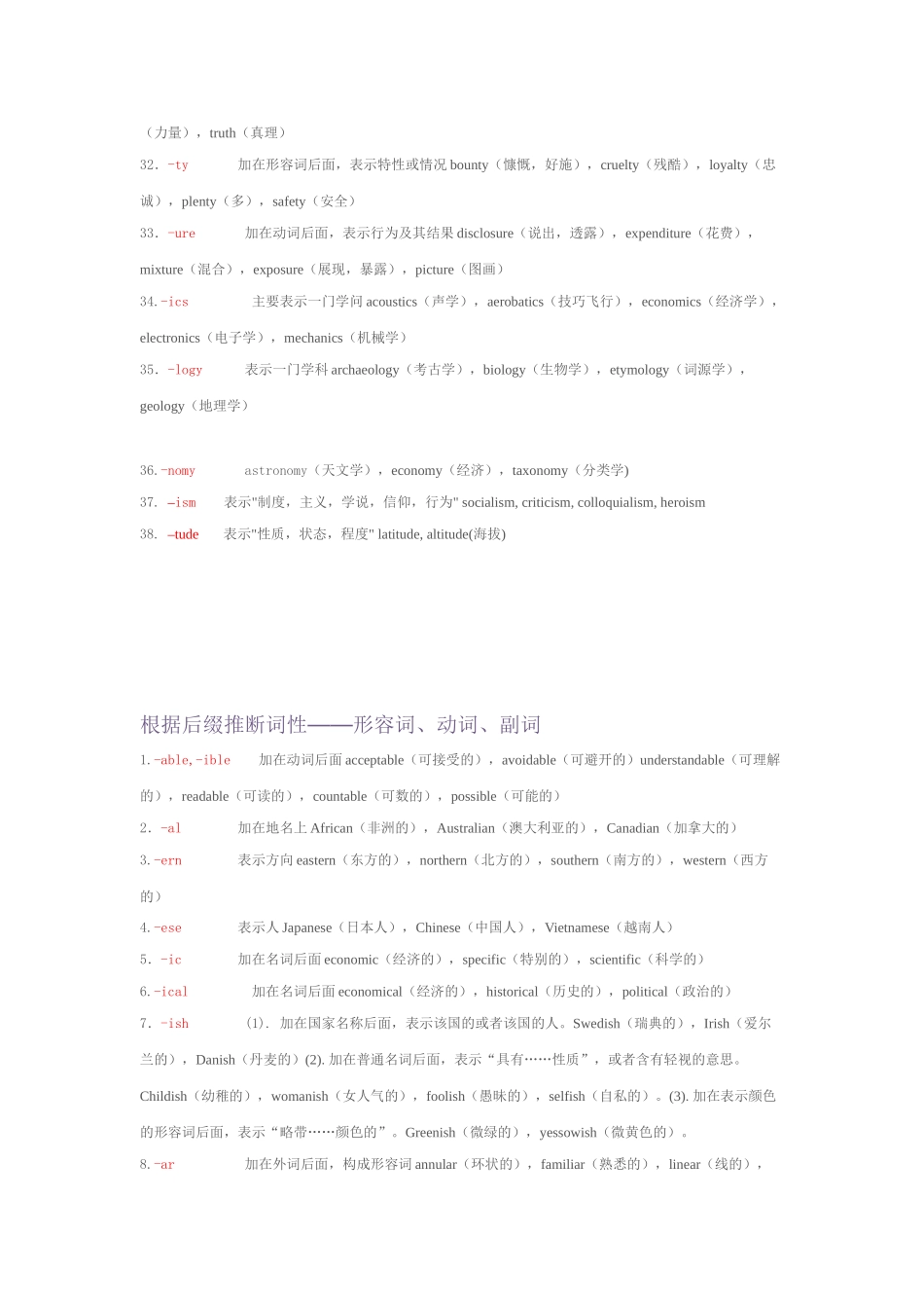 根据后缀判断词性_第3页