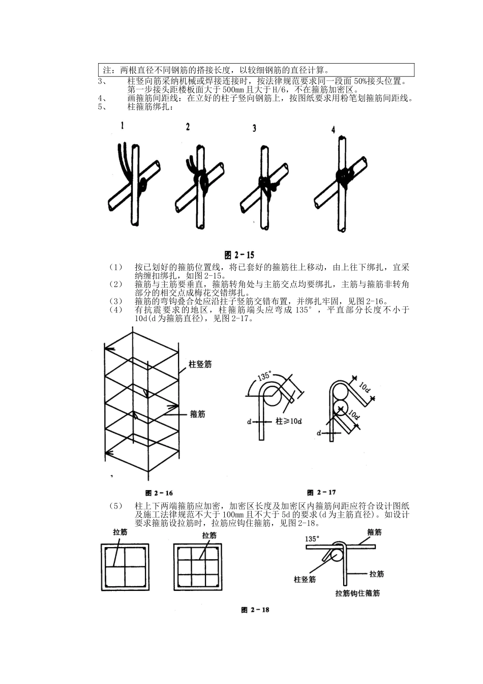 框架结构钢筋工程技术交底_第2页