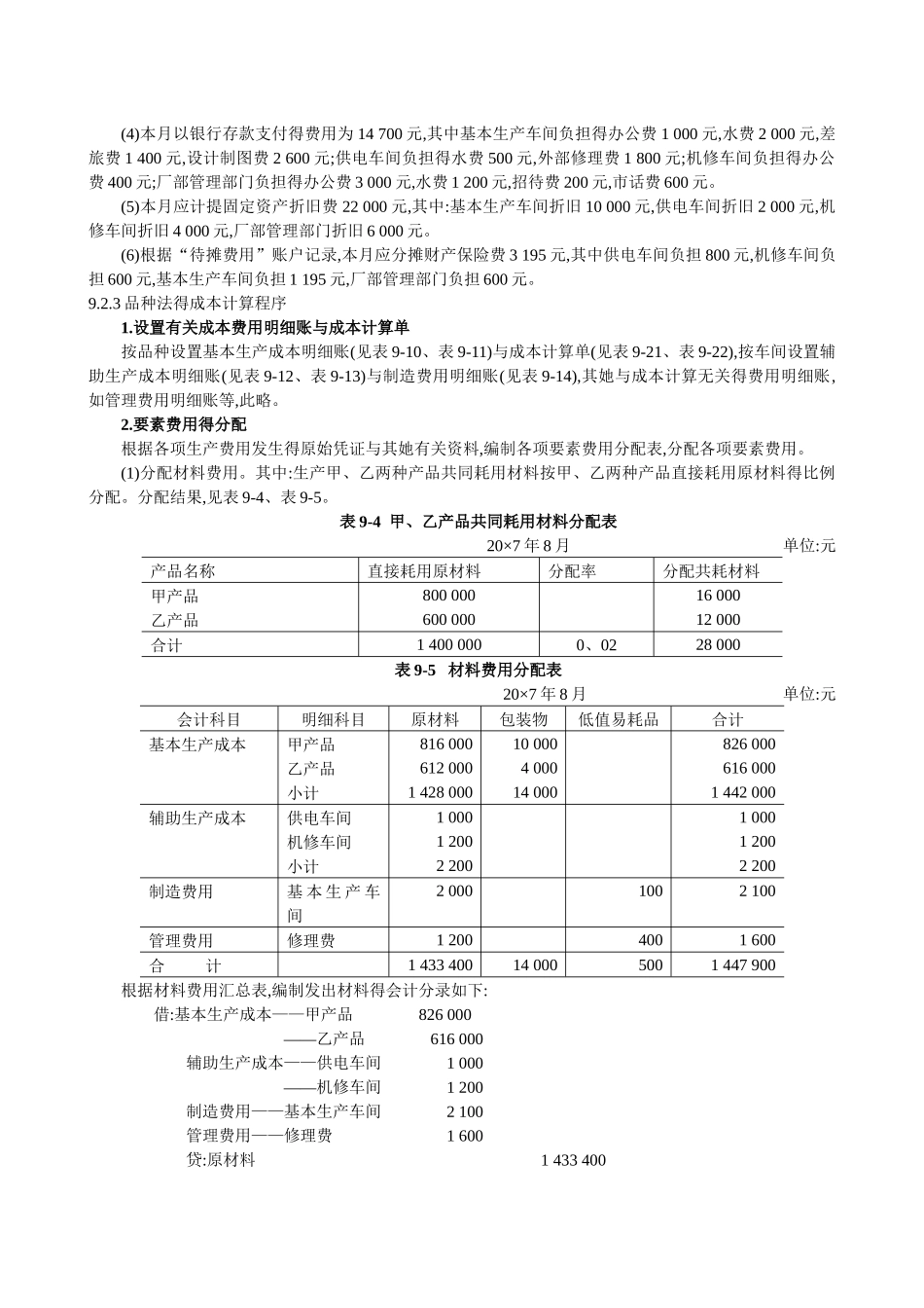 案例7：品种法下的成本计算案例_第2页