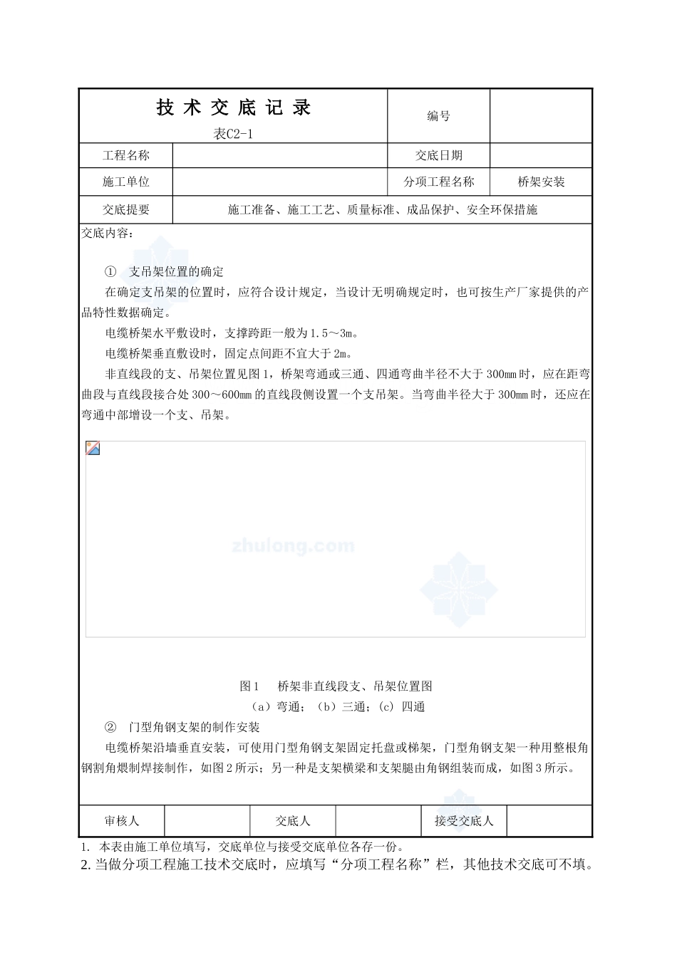 桥架安装和电缆敷设技术交底_第2页