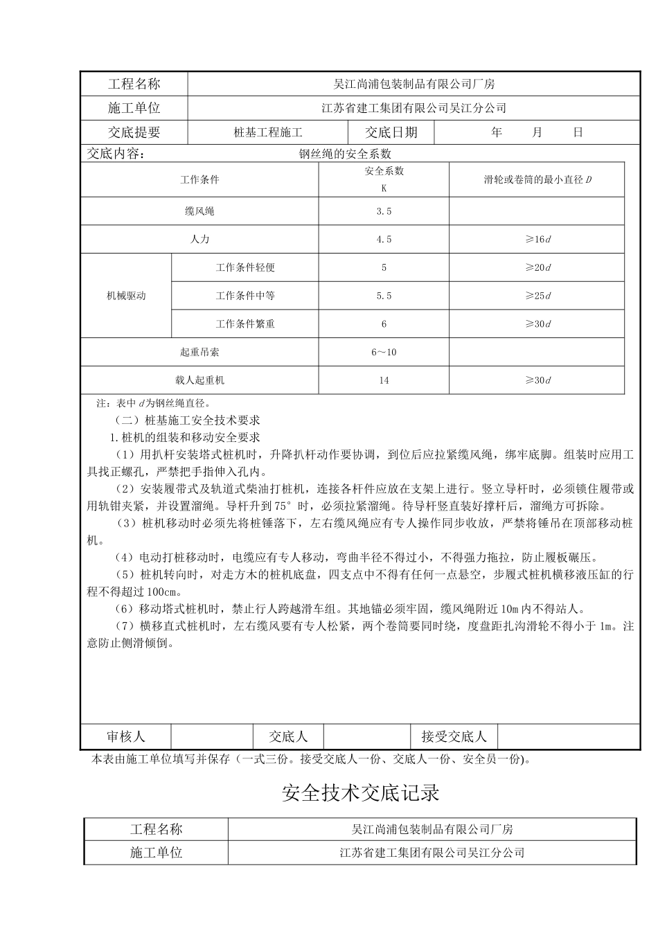 桩基工程施工安全交底_第2页