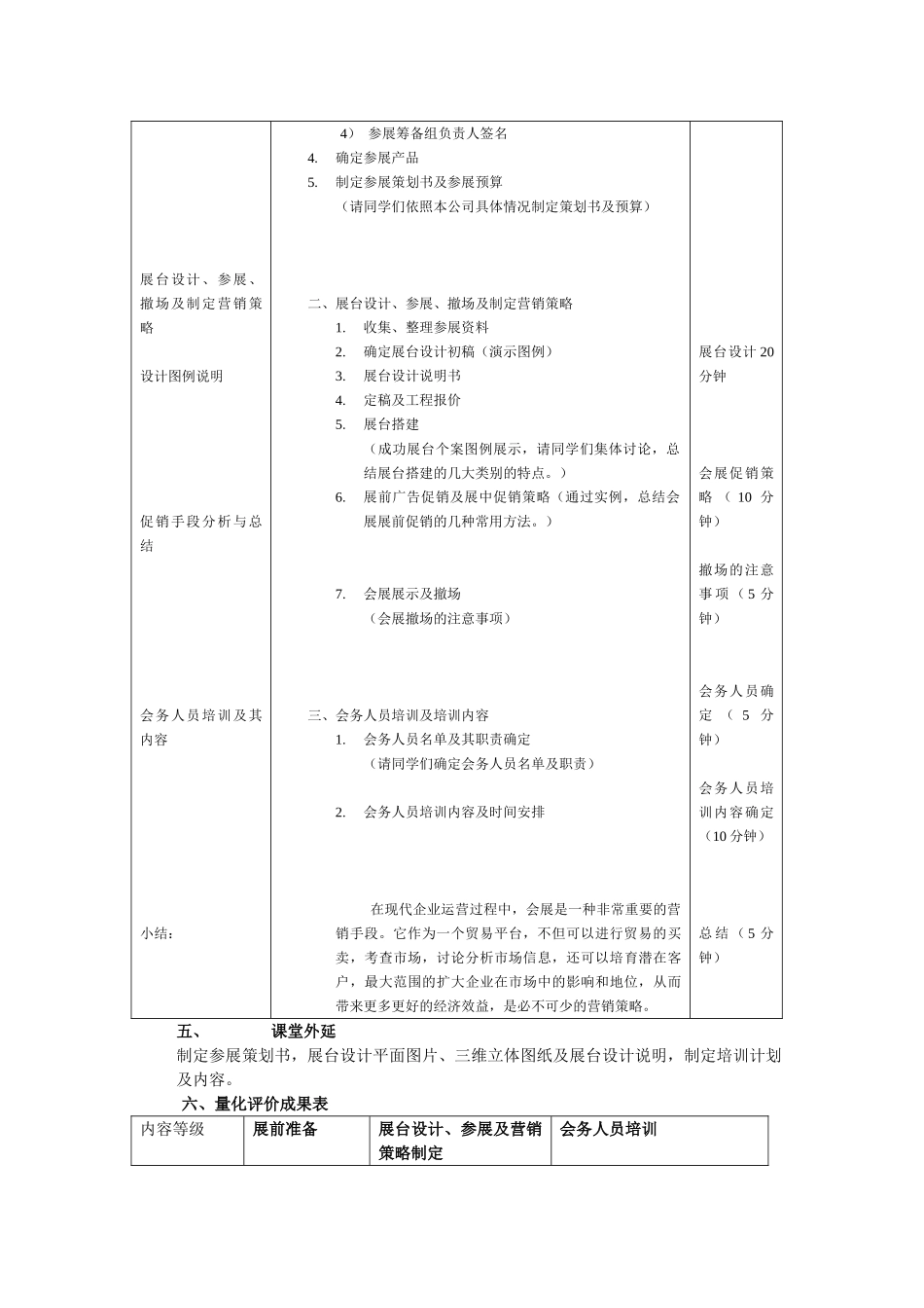 模块八公司会展电子教案.._第2页