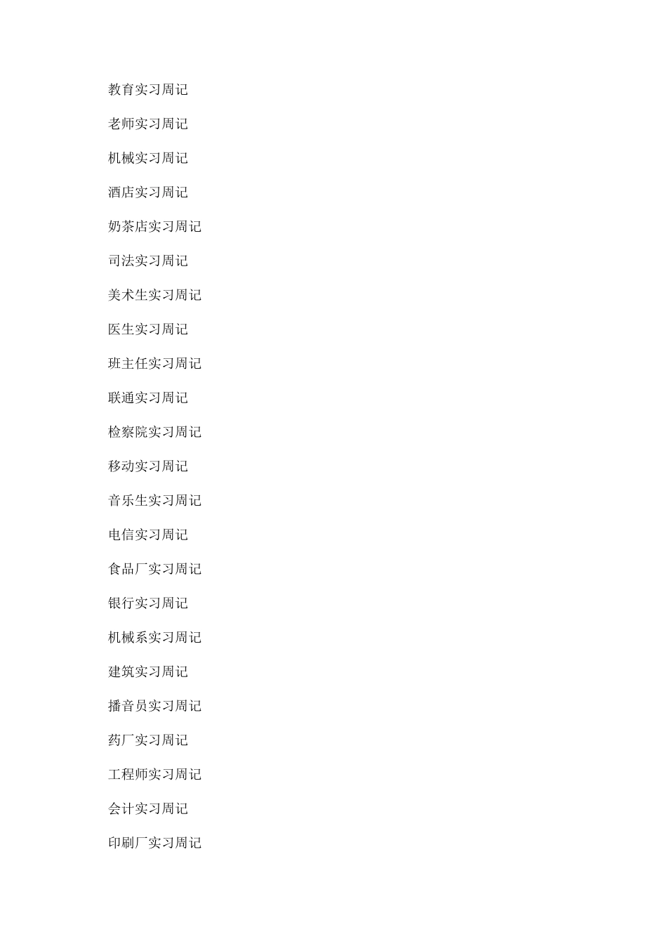 毕业生实习周记大全_第2页