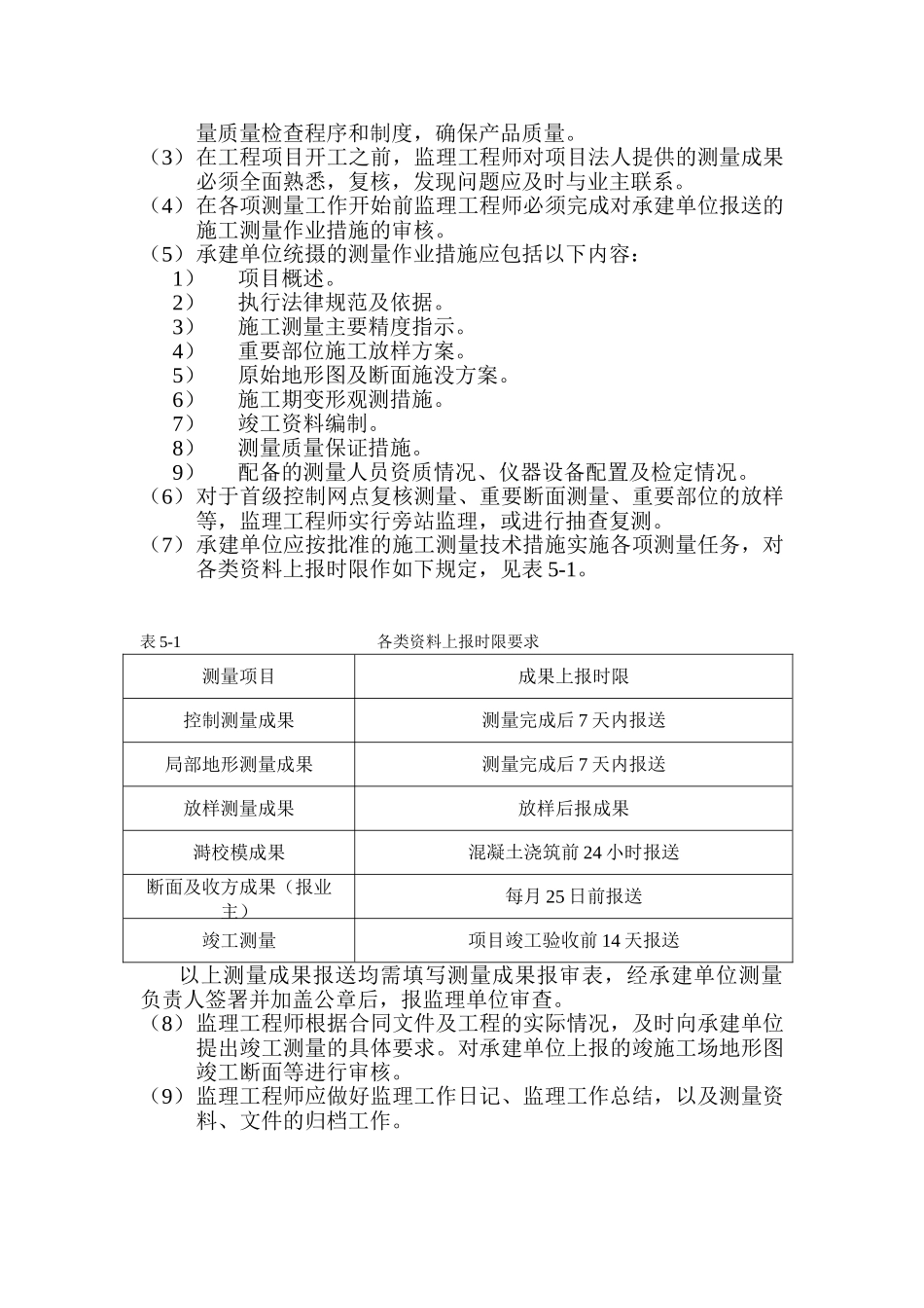 水利水电工程施工测量监理实施细则_第2页
