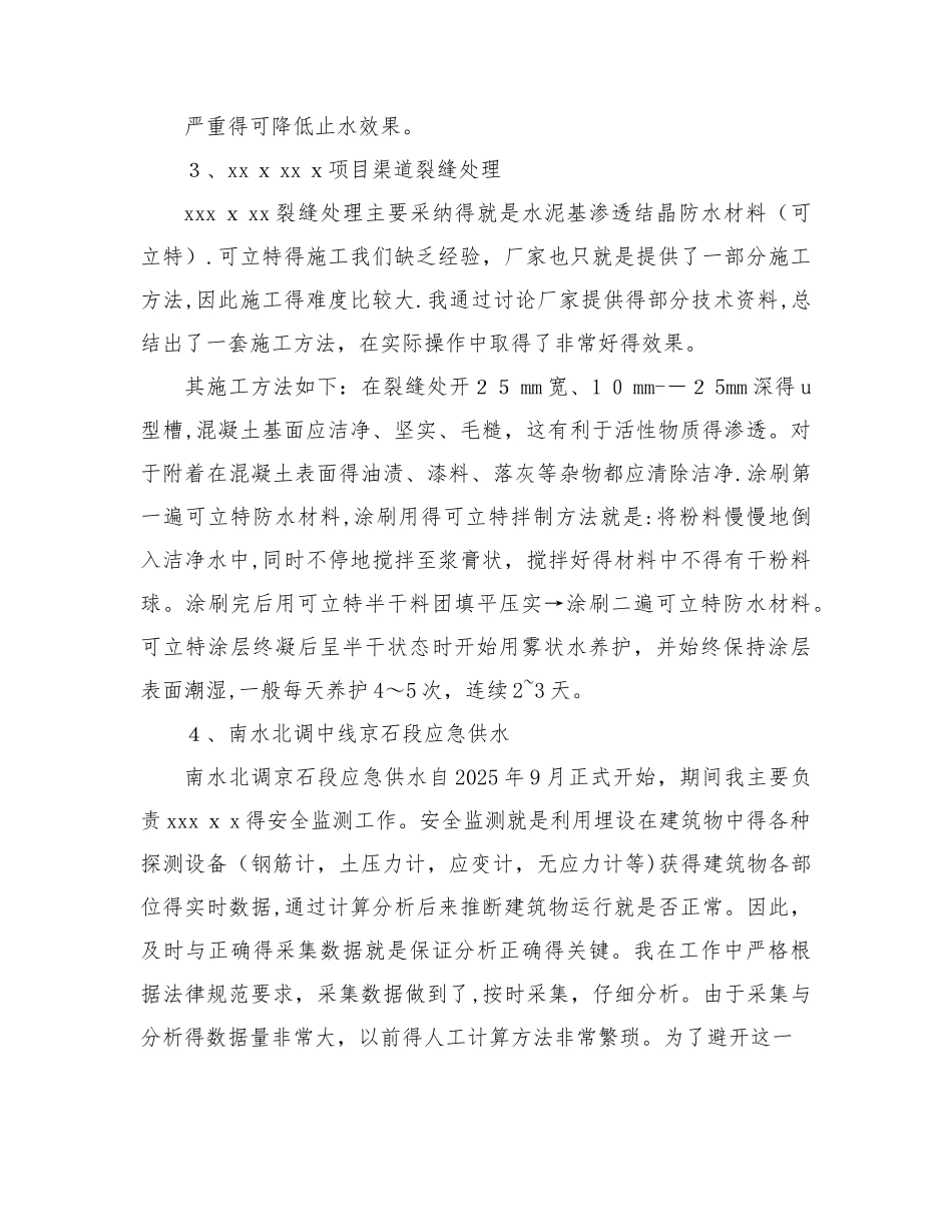 水利职称技术的工作总结_第3页