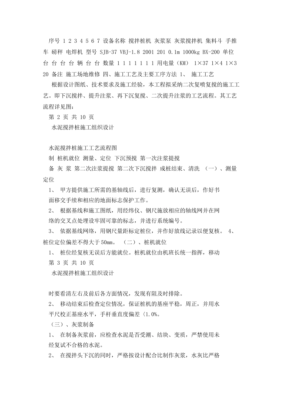 水泥搅拌桩施工组织设计_第2页