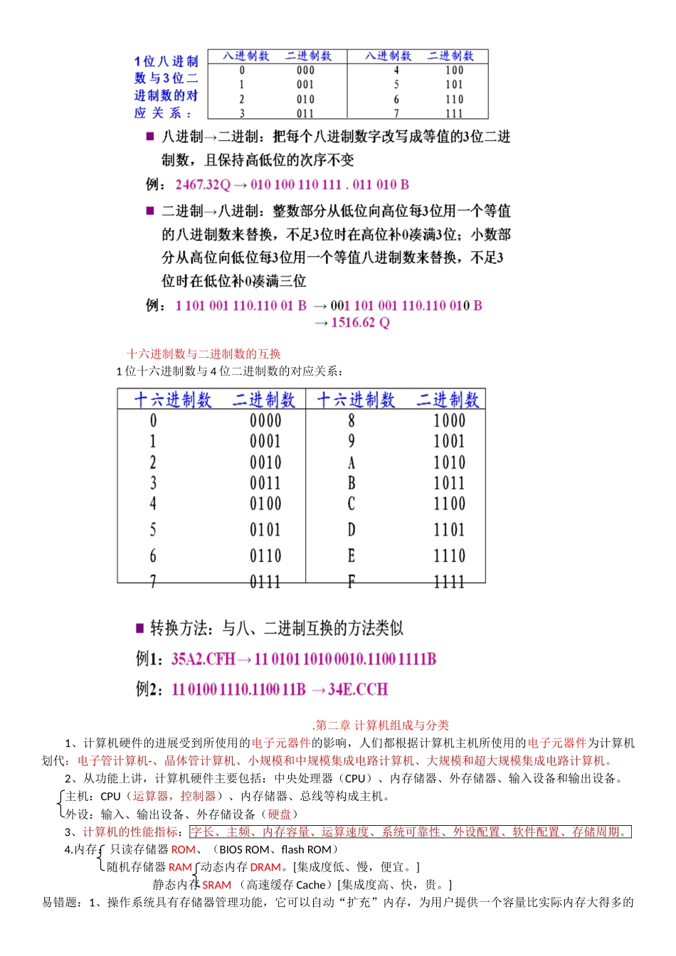 江苏省计算机一级B考试知识点整理1_第3页