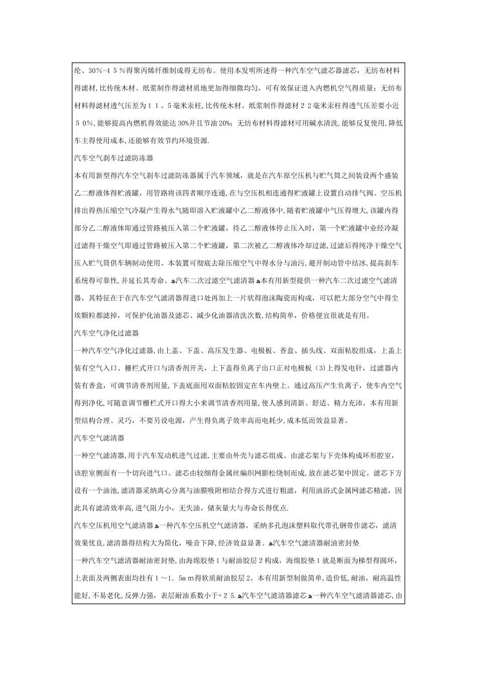 汽车空气滤芯及生产方法_第2页