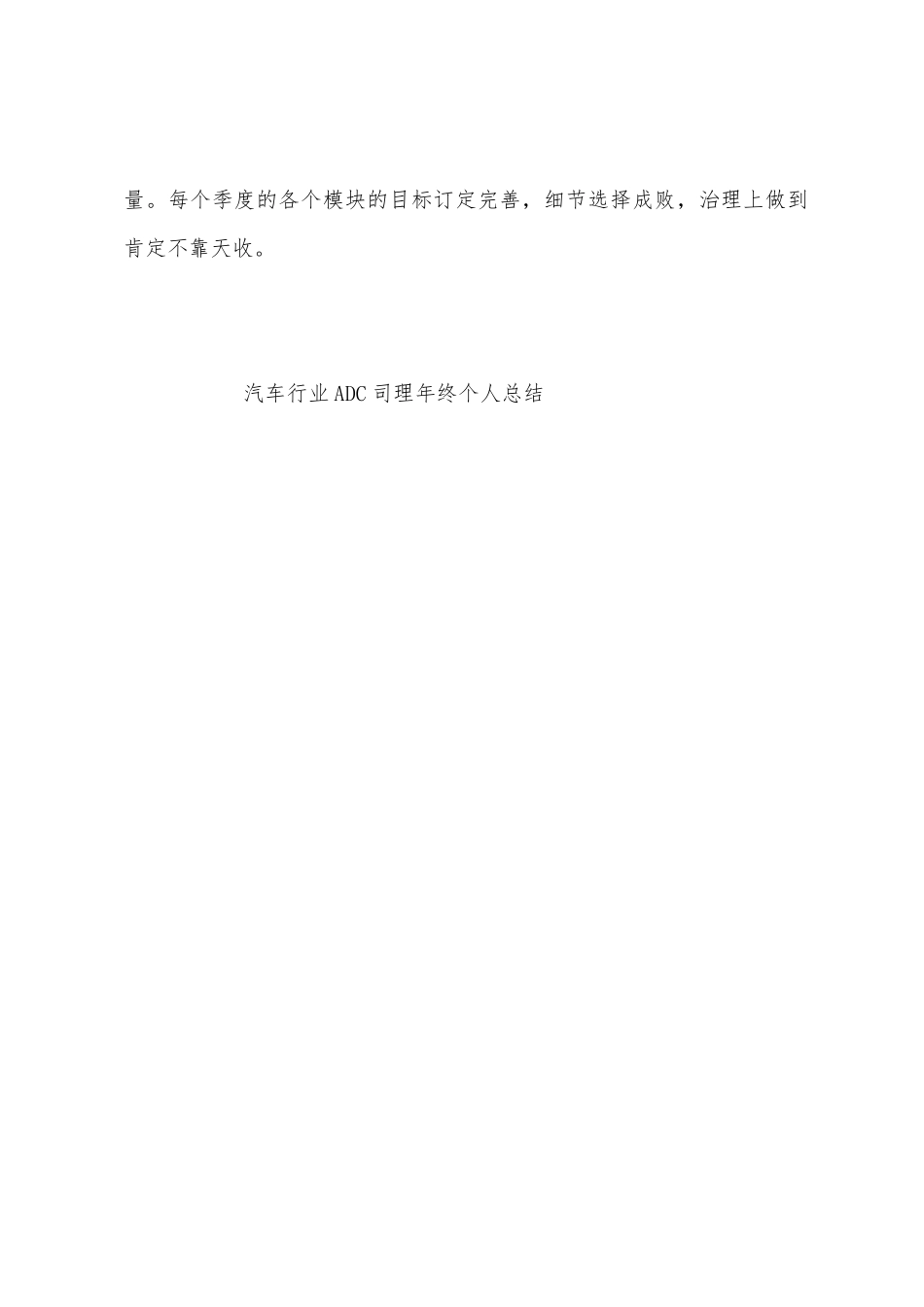 汽车行业ADC司理年终个人总结_第3页