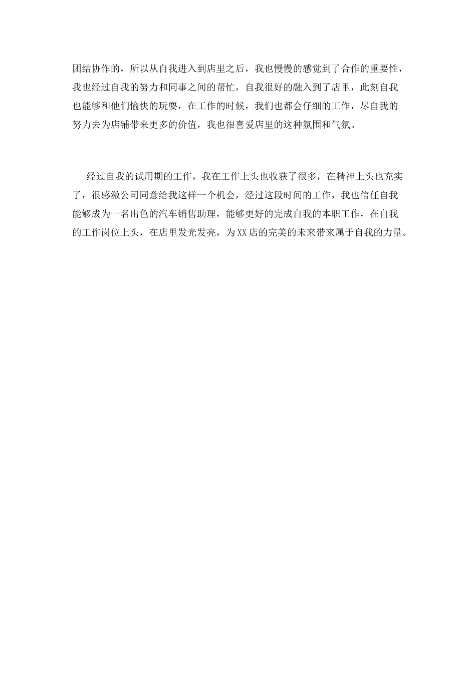 汽车销售工作总结(八)_第2页