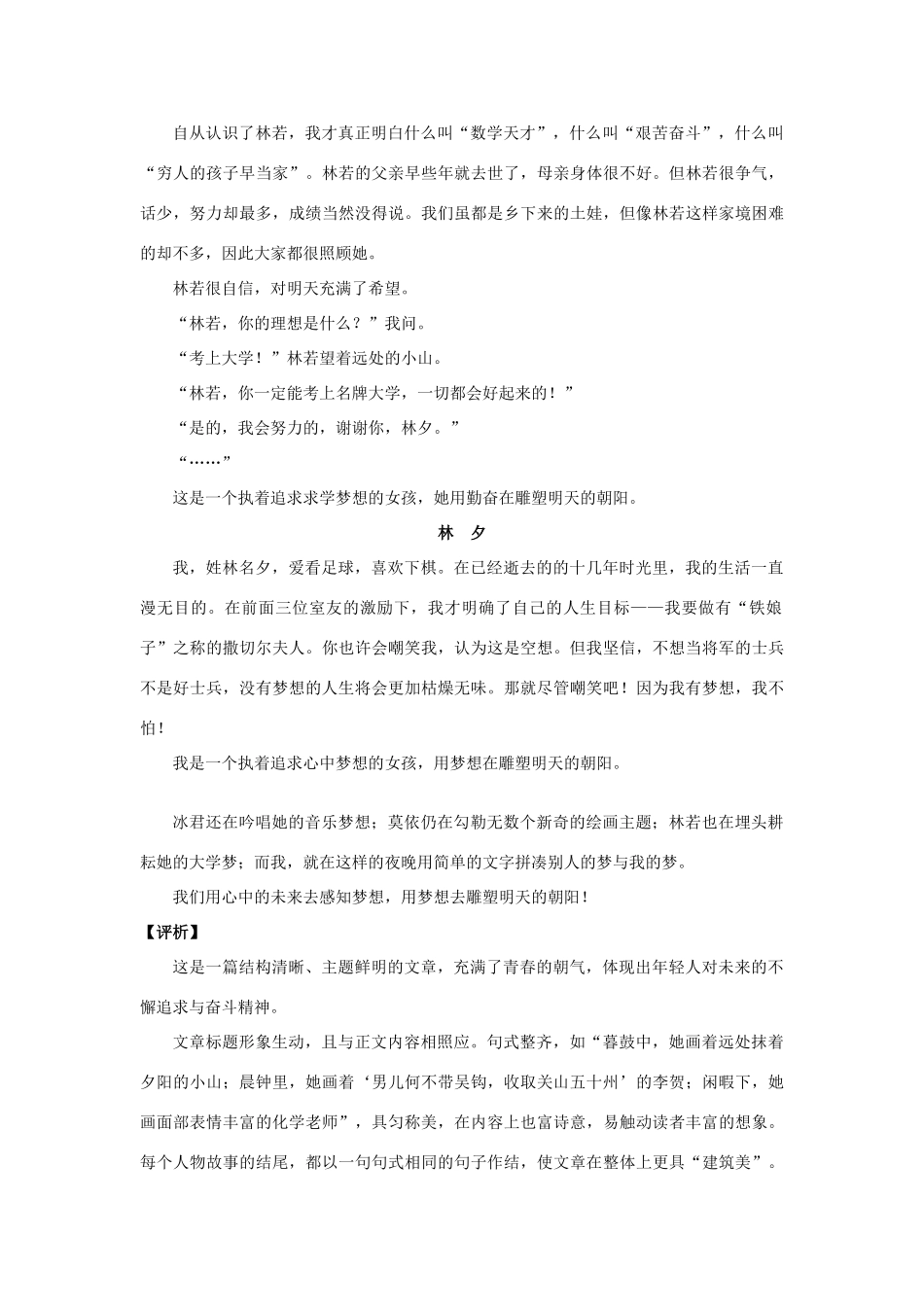 高考语文“梦想”话题作文写作指导_第3页