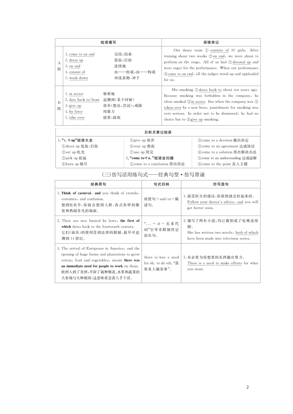 高考英语总复习 Module 4 Carnival教学案 外研版必修5-外研版高三必修5英语教学案_第2页