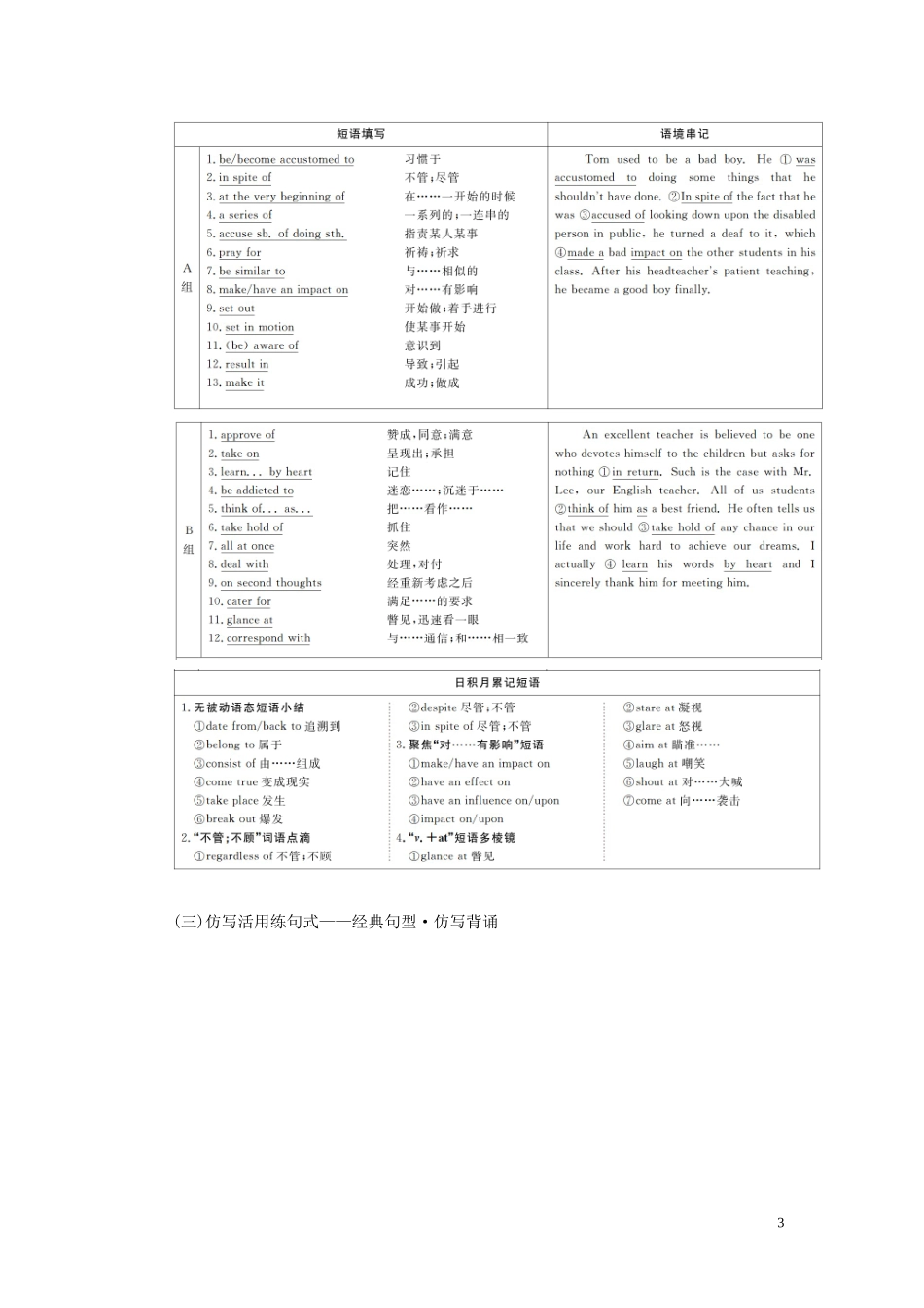 高考英语总复习 Module 5 The Conquest of the Universe Module 6 The Tang Poems教学案 外研版选修8-外研版高三选修8英语教学案_第3页