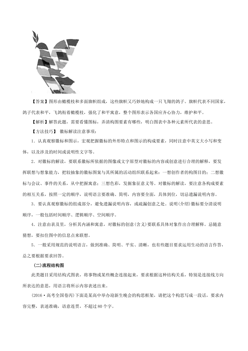 高考语文一轮复习 专题1.7 图文转换（教学案）-人教版高三全册语文教学案_第3页