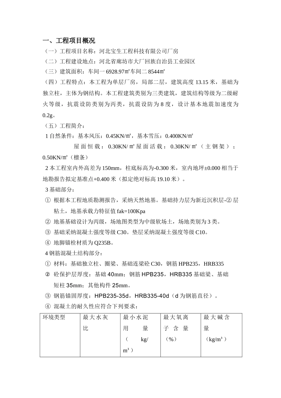 河北宝生工程科技有限公司厂房监理规划_第1页