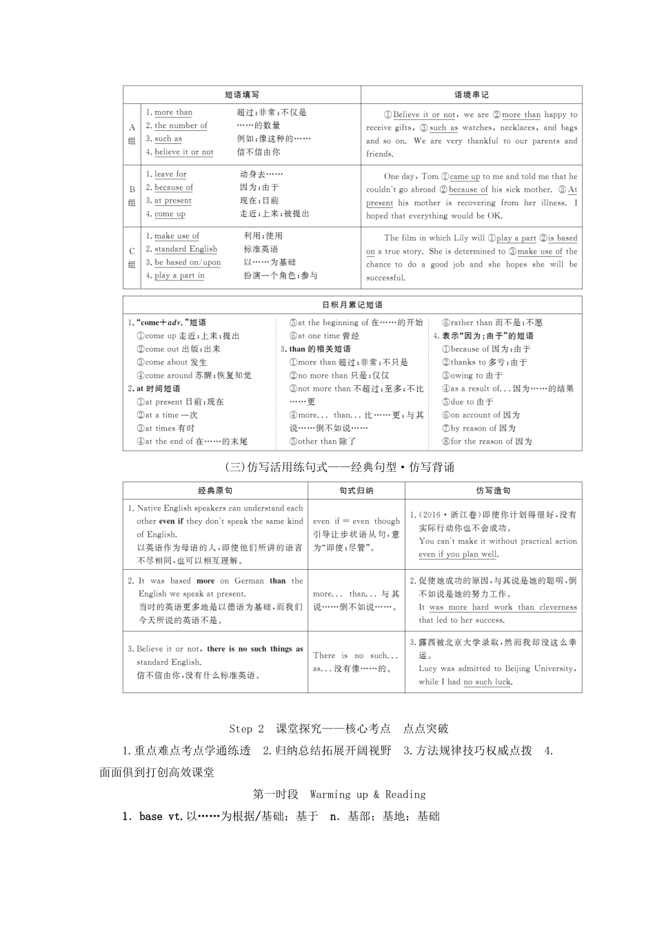 高考英语总复习 Unit 2 English around the world教学案 新人教版必修1-新人教版高三必修1英语教学案_第2页