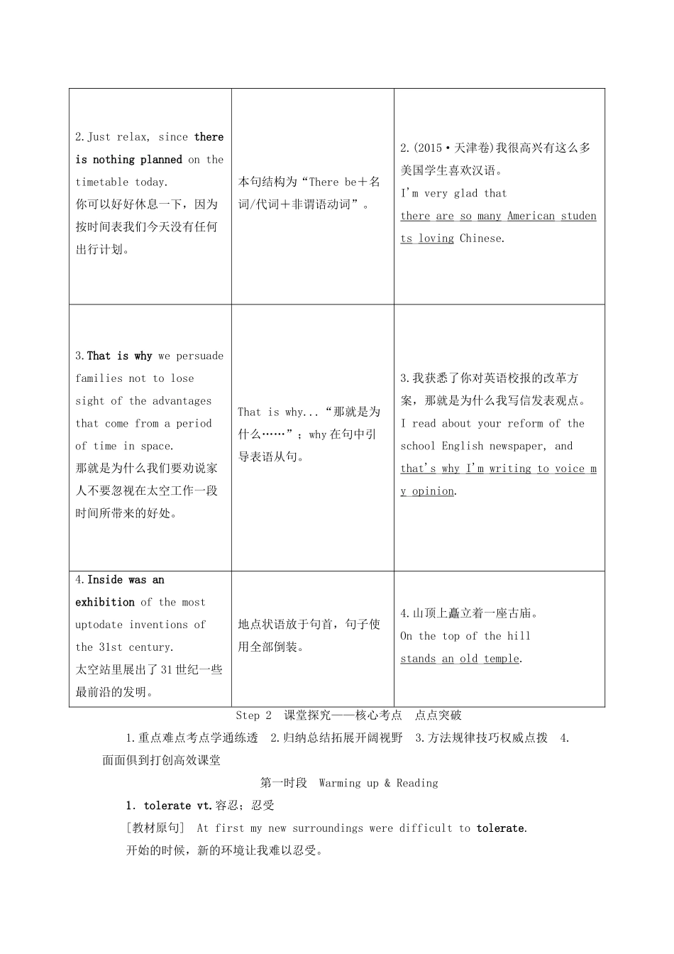 高考英语总复习 Unit 3 Life in the future教学案 新人教版必修5-新人教版高三必修5英语教学案_第3页