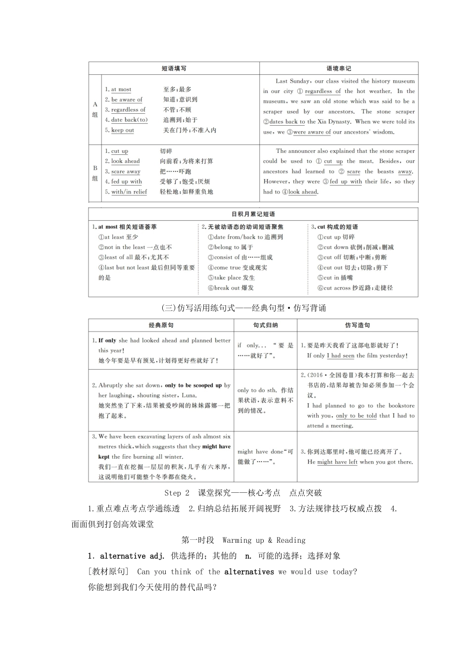 高考英语总复习 Unit 5 Meeting your ancestors教学案 新人教版选修8-新人教版高三选修8英语教学案_第2页