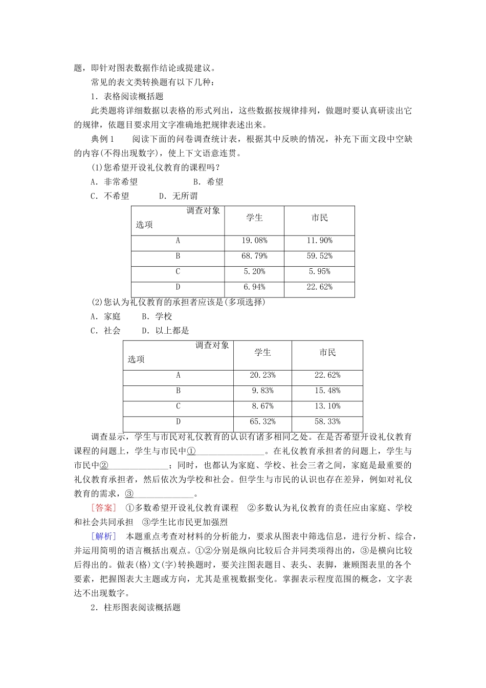 高考语文一轮复习 专题七 图文转换教学案（含解析）-人教版高三全册语文教学案_第2页