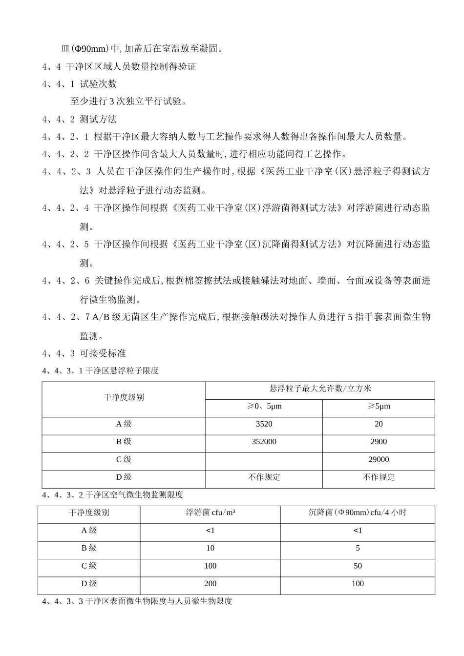 洁净区人员数量控制验证方案_第3页