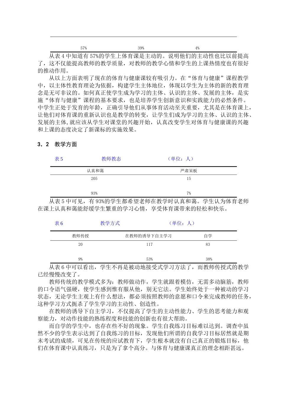 高要市高级中学实施《体育与健康课程标准》的现状分析_第3页