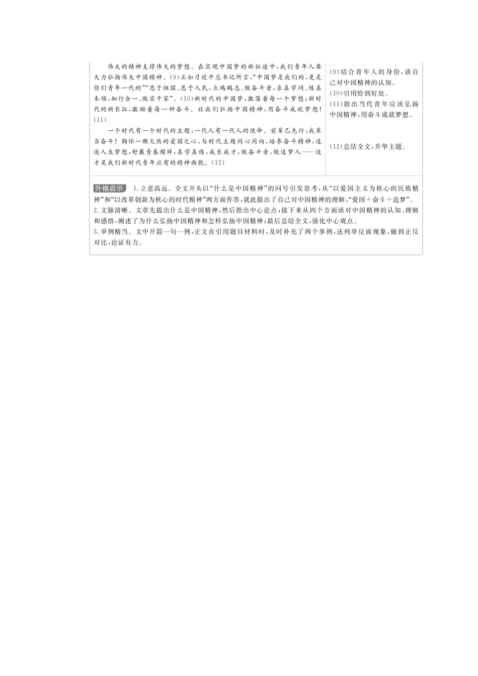 高考语文二轮复习 专题六 短板快攻点22 运用素材要精准练习（含解析）-人教版高三全册语文素材_第3页