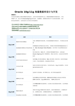 海量数据库设计与开发