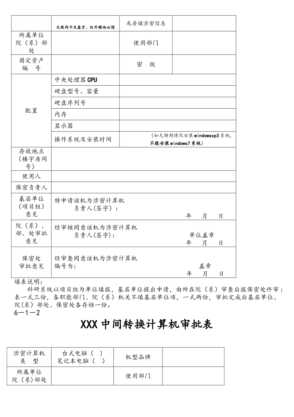 涉密计算机管理整套表格--完整_第2页