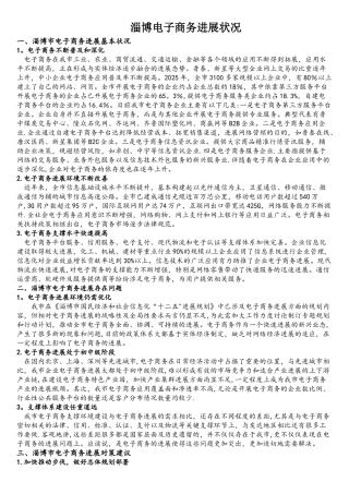 淄博电子商务发展状况