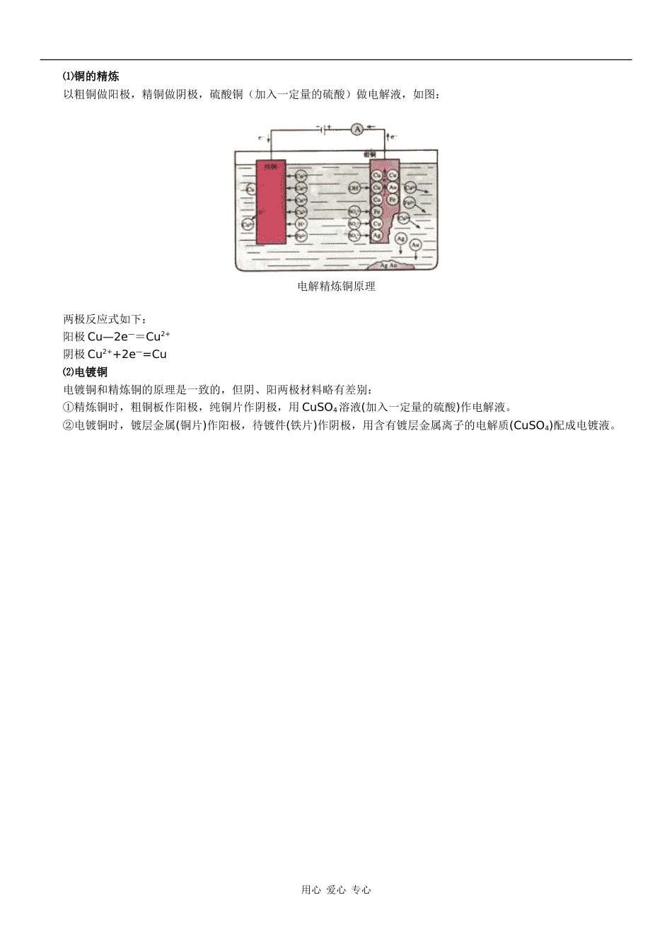 高中化学知识总结：电解原理 氯碱工业_第2页