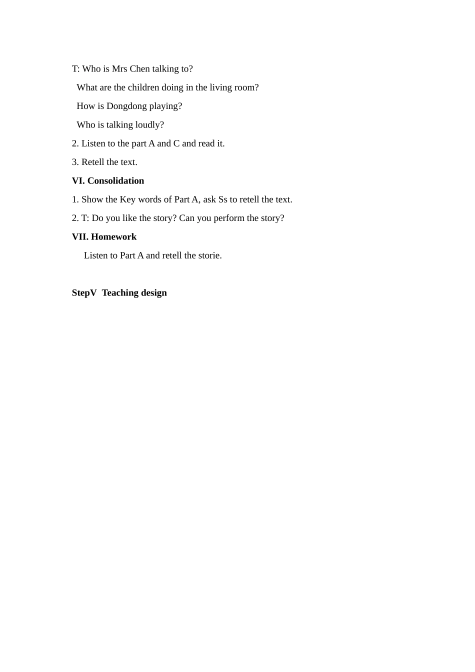 湘少版六上《Unit-5-The-children-are-playing-noisily》教案_第2页