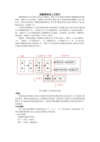 烧碱的制作工艺流程