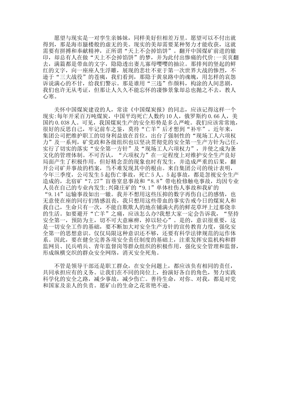 煤矿事故反思总结_第3页