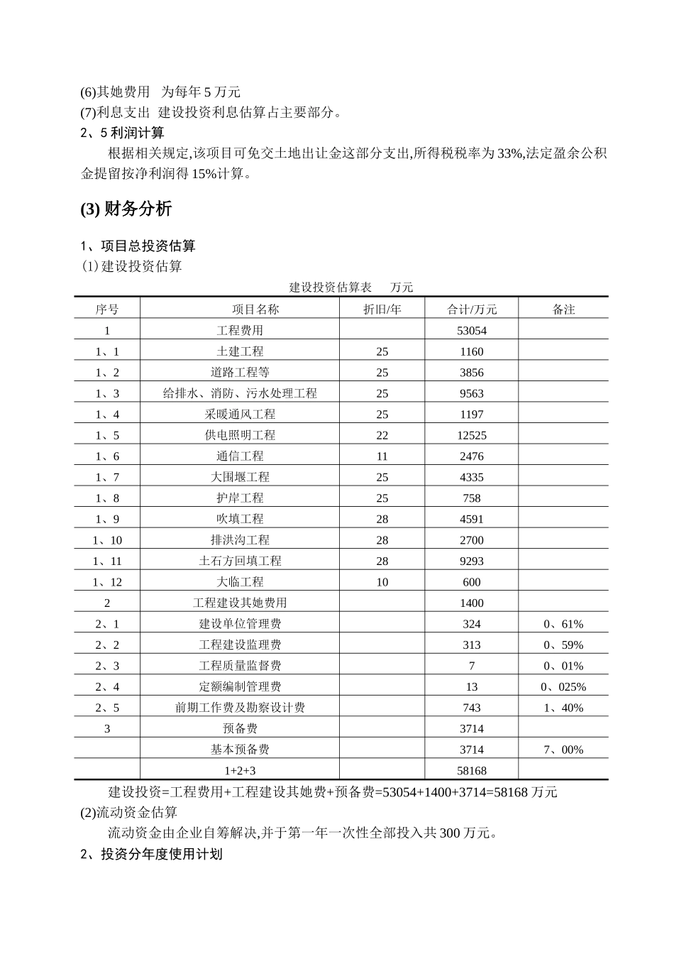 物流园区项目经济评价_第2页