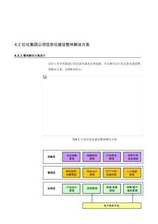 特大型国企巨化集团公司信息化建设整体解决方案样本