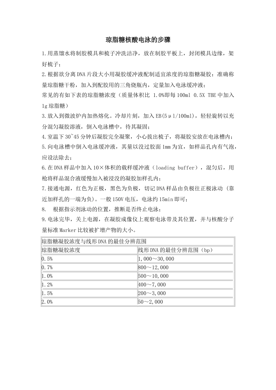 琼脂糖电泳步骤_第2页